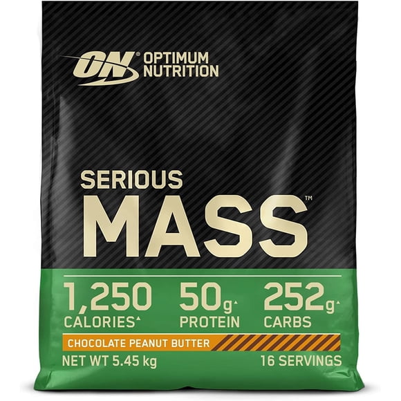 Proteina On Serious Mass 12 Lbs Crecimiento Muscular Sabor Chocolate Peanut Butter