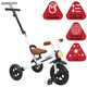 thumbnail image 3 of Triciclo 3 en 1 para Niños con Bastón, Bici y Bicicleta de Balance Plegable Torreta con Luz Soporta hasta 25 kg -  Blanco, 3 of 8