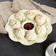 thumbnail image 1 of Platos para Jiaozi con vinagre, platos para snacks, platos para sushi, platos para camarones, platos ajustables, platos portátiles, platos de plástico, platos con marco de metal, platos para, 1 of 9