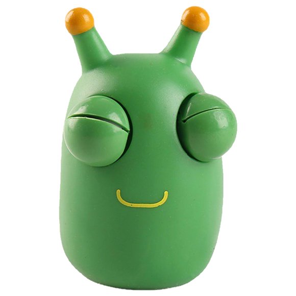 Juguetes de Estimulación PopWorm 25Pzas Gusano Goma Blanda TPR Verde.