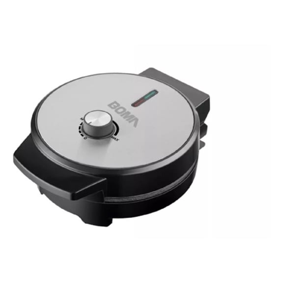 Wafflera Belga Flash Cook BOMA BM-2014C Teflon Antiadherente 1000 Watts Gris