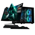 thumbnail image 1 of Computadora Escritorio Completa Xtreme PC Gaming AMD Radeon 780M Ryzen 9 7900 16GB DDR5 SSD 1TB Monitor Curvo 27 100Hz WIFI Black juegos casuales, trabajo y estudio, 1 of 6