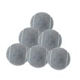 thumbnail image 1 of 6 pelotas de tenis de 64 mm de diámetro para perros de entrenamiento y ejercicio. Gris, 1 of 9