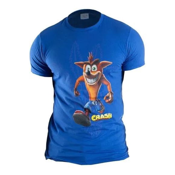 Playera Bioworld Manga Corta Estampado Crash Bandicoot