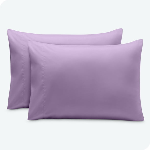 Juego de fundas de almohada Bare Home cierre tipo sobre colección Premium 1800 tamaño Queen lavanda 2 unidades