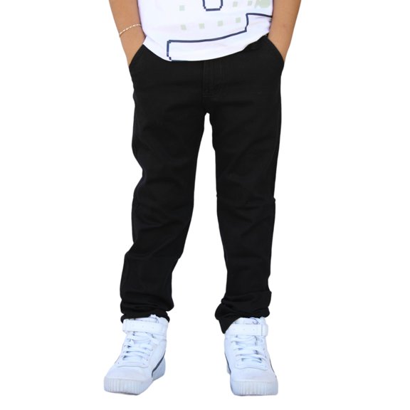 Pantalón de Gabardina Stretch para Niño Color Negro