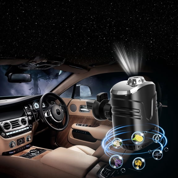 Proyector de estrellas para auto EGKimBa con ambientador de 6 aromas
