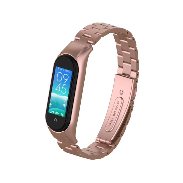 Correa Acero Inox Eslabones Para Xiaomi Mi Band 8/9/10 +1 Mica