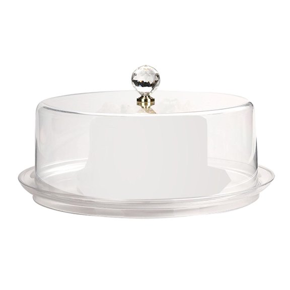 Soporte para pasteles con cúpula transparente, expositor de pasteles, molde para pasteles, plato para pasteles, soporte para pasteles 34X34X13cm
