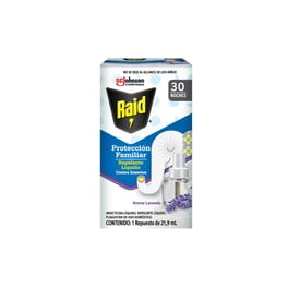 Insecticida Líquido Raid Protección Familiar Contra Insectos 21.9 ml Repuesto