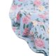 thumbnail image 5 of Falmidi dividicon botones en espaly dobladillo con volantes florales pamujer Azul roXS, 5 of 5
