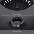 thumbnail image 4 of Korean BBQ Grill Round Non-Stick Barbecue Set | Stainless Steel Black Grill Pan | Easy Clean | Lightweight Portable Cooking | For Outdoor Indoor Use | 12.6in Diameter | 1 Piece, 4 of 9