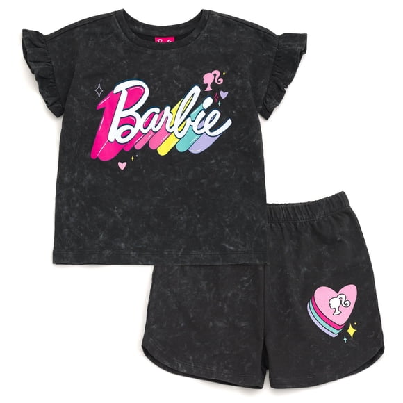 Conjunto a juego para Barbie 7-8 niñas, color gris antracita
