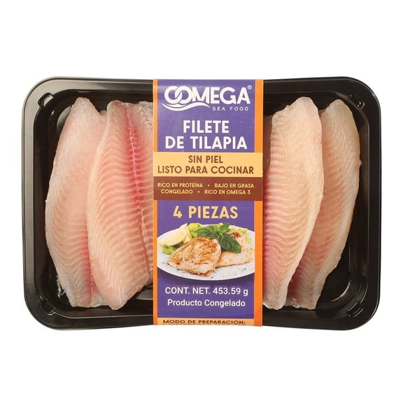 Filete de Tilapia OOMEGA Skin Pack 453.59 g