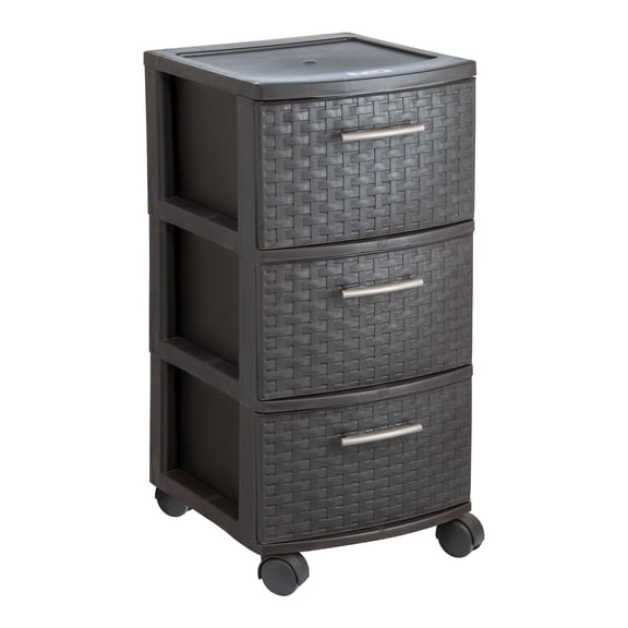Cajonera 3 cajones con ruedas MQ Infinity Wengue 391-W