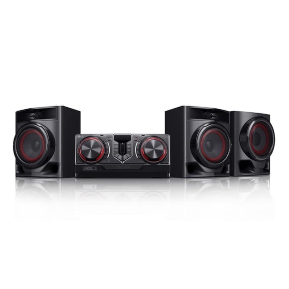 Mini Componente LG XBOOM CJ45 Negro 720W Fijo con Wireless Party Link y Karaoke Star ideal para fiestas