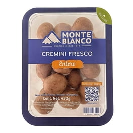 Champiñón Monte Blanco Cremini Fresco Entero 450 g