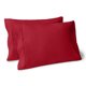 thumbnail image 1 of Bare Home Juego de Fundas de Almohada Colección Premium 1800, Doble Cepillado, Ultra Suave, Tamaño Estándar, Rojo, 2 Unidades, 1 of 7