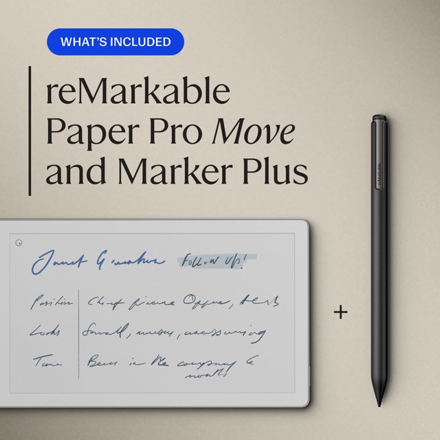 reMarkable Paper Pro Move Tablet de Papel de 7.3 Pulgadas con Marker Plus