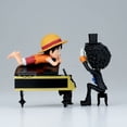 thumbnail image 2 of Banpresto - Monkey D. Luffy y Brook, Figura de Colección, One Piece World Collectable Log Stories, 19 cm (7.5"), Figura Oficial, 2 of 9