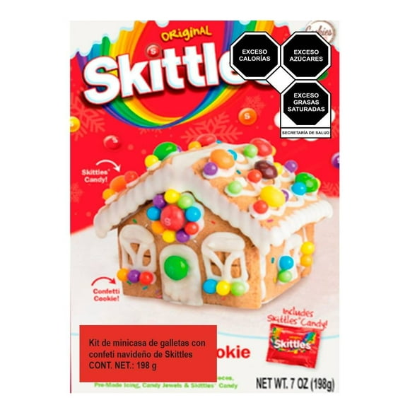 Kit de Galleta para decorar Cookies United Skittles Cookie house 198 g
