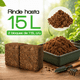 thumbnail image 2 of Smart Garden - Fibra de coco comprimida 2 x 7.5 L, 100% natural y biodegradable. Alta porosidad y drenaje. Ideal para macetas, huertos urbanos y reptiles. Hecha en México. Incluye 2 bloques., 2 of 6