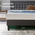 thumbnail image 3 of Base de Cama con Cabecera Queen Size Zinus Dachelle Tapizada Con Botones Gris Oscuro. Fácil Armado, para Todas las Edades., 3 of 6