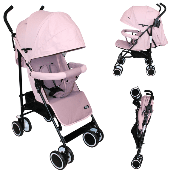 Carriola Bastón Ultraligera Plegable Viajera iBaby Ischia rosa