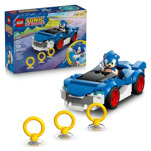 Set de Bloques de Construcción tipo rompecabezas LEGO Sonic Sonic Speedster Lightning 77117