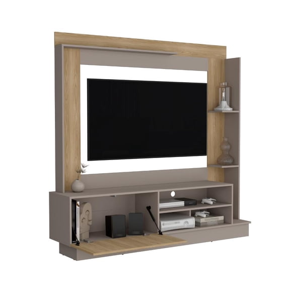 Mesa Para Tv Doha, Cocoa y Fresno Europeo Virtual Muebles