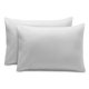 thumbnail image 1 of Juego de fundas de almohada Bare Home Premium 1800 cierre tipo sobre estándar gris nube 2 unidades, 1 of 6