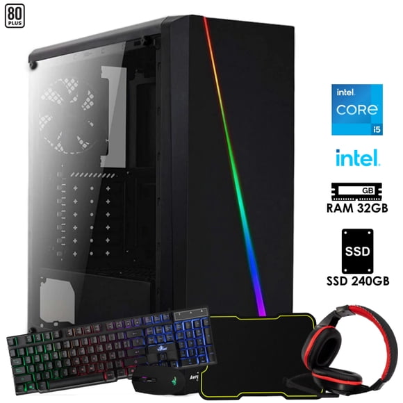 PC gamer i5 12400 Intel SSD 240GB RAM 32GB Kit gamer