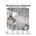 thumbnail image 2 of Dispensador Xtellar De Jabón Acrílico Con Bomba, Paquete De 3 Color Gris, 2 of 5