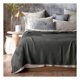 thumbnail image 1 of Manta Muselina Matrimonial 100% Algodón Esquimal Ideal para Cama, Sofá y Decoración (Negro grisáceo), 1 of 7