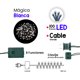 thumbnail image 2 of Serie Navideña La Merced Decorativa Luz Led Blanca 100 Focos 8 Funciones Cable Verde 7 m, 2 of 4