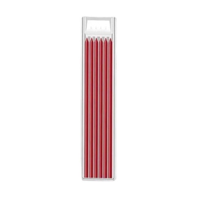 6x Recambios de lápiz de carpintero para proyectos de bricolaje Lápices de carpintería Construcción Rojo