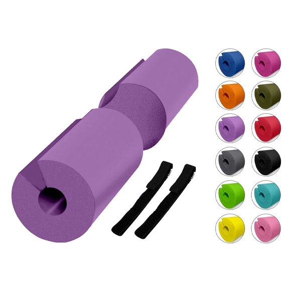 Cojin Protector Barra, Almohadilla de barra, Morado MDFitness Squat Hip Thrust Barbell Pad