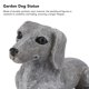 thumbnail image 3 of Estatua De Perro De Jardín, Estatuilla De Perro Salchicha, Resina Sintética Vívida Antidecoloración, Coleccionable Para Patio, 3 of 7