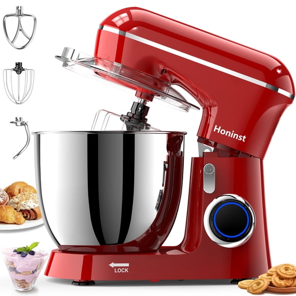 Batidora de Pedestal Planetaria Profesional Honinst 660W 10 Velocidades 6.5QT 120V