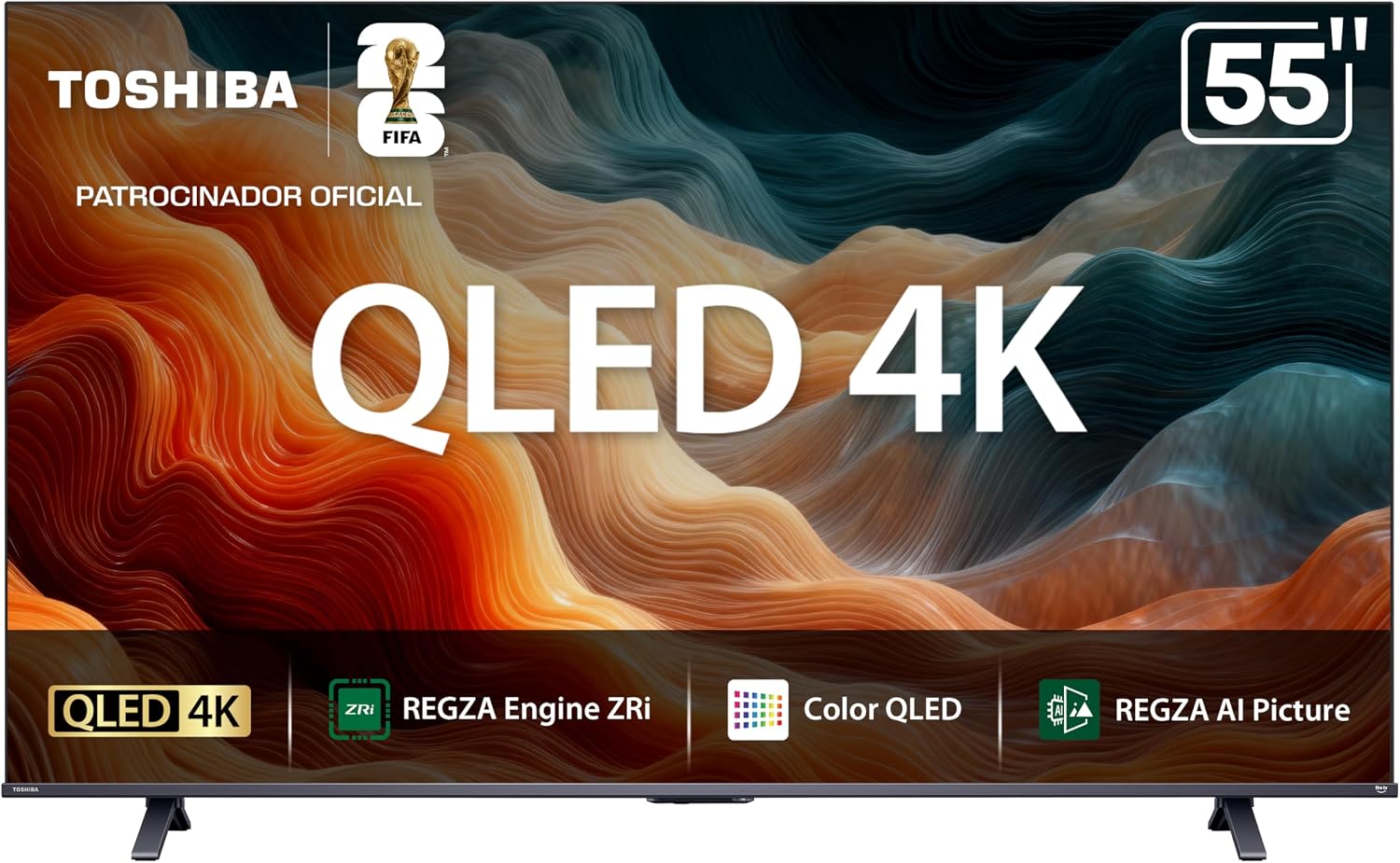 TELEVISOR MARCA TOSHIBA MODELO 55M450SFM QLED