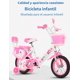 thumbnail image 5 of Bicicleta Para Niña De Delfin Rosa R12 Con Cansta Cantinflora Y Ruedas Entrenadoras 2-4 Años Infantil, 5 of 8