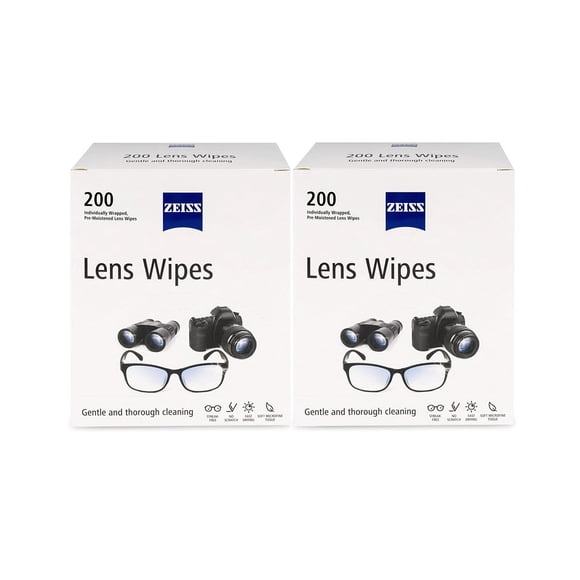 Zeiss Wipes 400pz toallitas humedas Limpieza 2pack