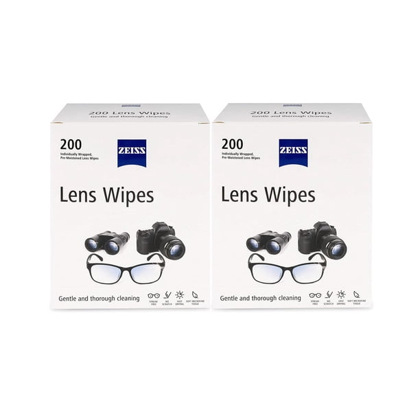 Zeiss Wipes 400pz toallitas humedas Limpieza 2pack