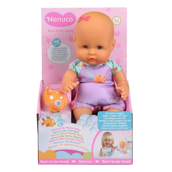 Muñeca Nenuco Mi Primer Baño 35 cm