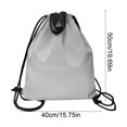 thumbnail image 3 of Mochila deportiva impermeable con cordón | Bolsa de gimnasio de tela Oxford Gran Capacidad | Organizador de Viajes Plegable de Fitness | Saco de almacenamiento duradero para exteriores, natación, 3 of 6