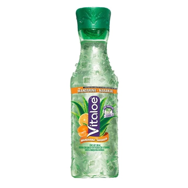 Bebida Vitaloe con sábila sabor a mandarina naranja 500 ml