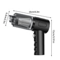 thumbnail image 3 of Aspiradora portátil inalámbrica para coche, 5500 Pa, succión en seco y húmedo, tamaño mini, plegable, carga USB | Limpiador de pelo de mascotas con boquillas para interiores, asientos y reji, 3 of 5