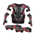 thumbnail image 3 of Traje de protección para motocicleta para niños, cómodo protector de pecho, columna vertebral y espalda para exteriores Rojo, 3 of 9
