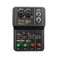 thumbnail image 1 of interfaz de audio,Interfaz de audio USB con alimentación fantasma de 48 V,Mini mezclador de audio de 2 canales para transmisión,Interfaz de consola mezcladora de audio Entrada estéreo de 3,5, 1 of 4
