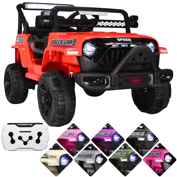 Camioneta Montable JOYKOO 93 cm Eléctrica para Niños Control Remoto 12v Rojo